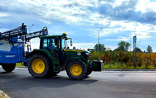 Protest rolników na DK 16. Utrudnienia między Iławą a Olsztynem